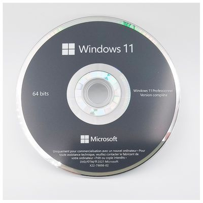 Windows 11 Pro DVD OEM asli Edisi Prancis 64-Bit Sistem Pembangun Lisensi untuk Bisnis