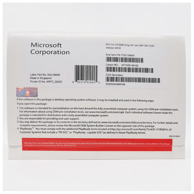 Kunci Lisensi OEM Microsoft Windows 10 Professional Unduhan Digital Global