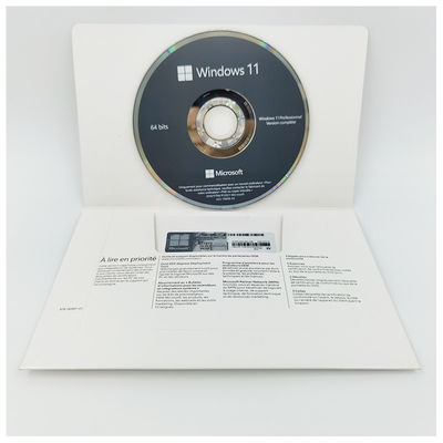 Microsoft Windows 11 Pro Perancis OEM DVD Pack Original 64-bit Kunci Lisensi untuk penggunaan profesional