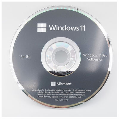 Microsoft Windows 11 Pro 64 Bit Jerman DVD OEM System Builder Pack untuk PC Baru