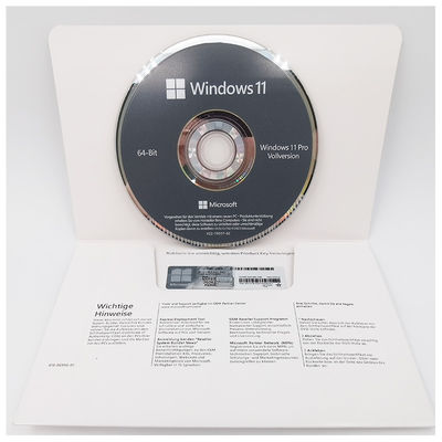 Windows 11 Pro asli DVD OEM Jerman Edisi 64-bit Sistem Pembangun Lisensi untuk Bisnis
