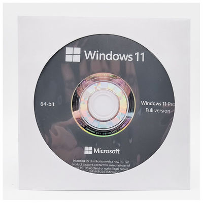 Microsoft Windows 11 Pro OEM DVD Bahasa Inggris Lisensi System Builder yang Sah untuk Satu PC