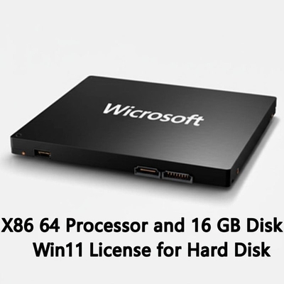 Prosesor X86 64 dan 16 GB ruang disk Lisensi Win11 untuk Hard Disk