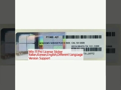 Win 11 Pro Lisensi Sticker Bahasa Italia,Korea,Inggris,Berbagai versi Bahasa Dukungan