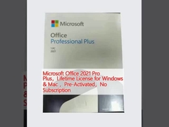 Microsoft Office 2021 Pro Plus,Lisensi seumur hidup untuk Windows & Mac,Dilaksanakan sebelumnya,Tidak ada langganan