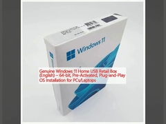 Original Windows 11 Home USB Retail Box (bahasa Inggris) 64 bit, Pra-Activated, Plug-and-Play OS Installation untuk PC/Laptop