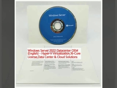 Windows Server 2022 Datacenter OEM (bahasa Inggris) - Hyper-V Virtualization,Lisensi 16-Core,Data Center & Cloud Solutions