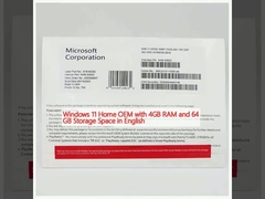 Windows 11 Home OEM dengan RAM 4GB dan 64 GB Storage Space dalam bahasa Inggris