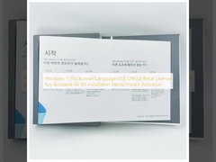 Windows 11 Pro Bahasa Korea USB Kunci Lisensi Resmi Ritel Bootable 64-Bit Media Instalasi Aktifisasi Instan