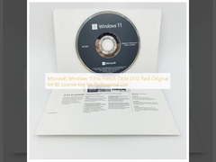 Microsoft Windows 11 Pro Perancis OEM DVD Pack Original 64-bit Kunci Lisensi untuk penggunaan profesional
