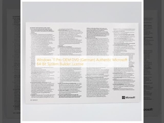 DVD OEM Windows 11 Pro (Jerman) Lisensi System Builder Microsoft 64-Bit Asli