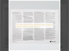 Microsoft Windows 11 Pro DVD OEM Italia Lisensi Pembangun Sistem Legitim untuk Satu PC